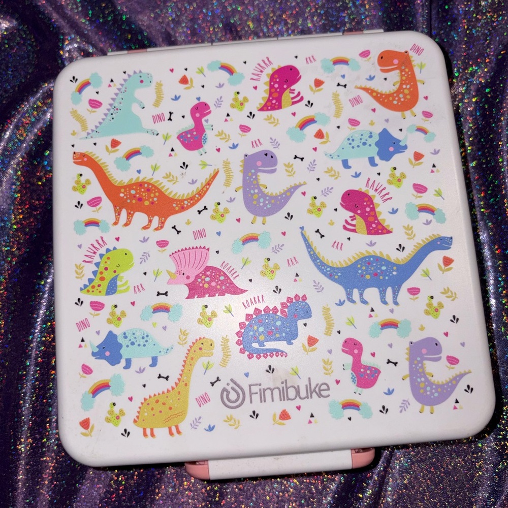 Girls Dinosaur Storage Lunchbox Container